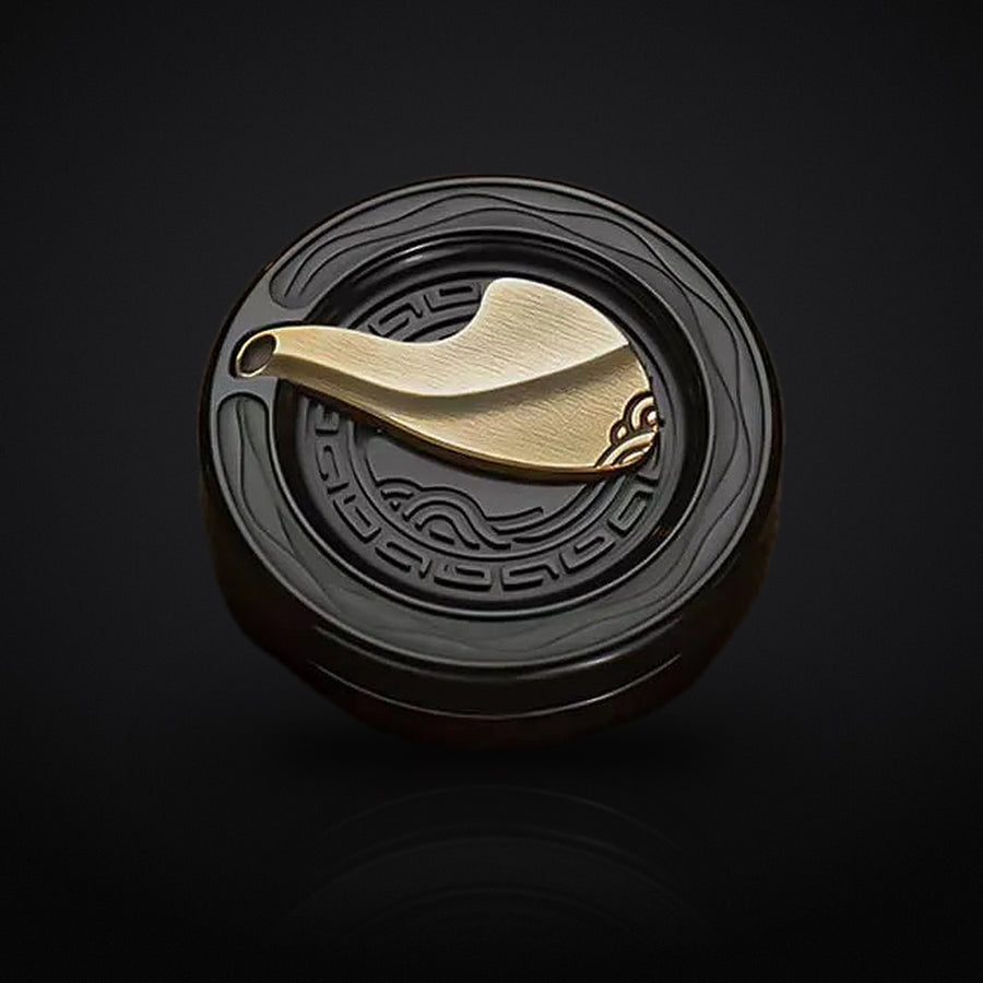 Anchor Coin in zirconium, studio shot